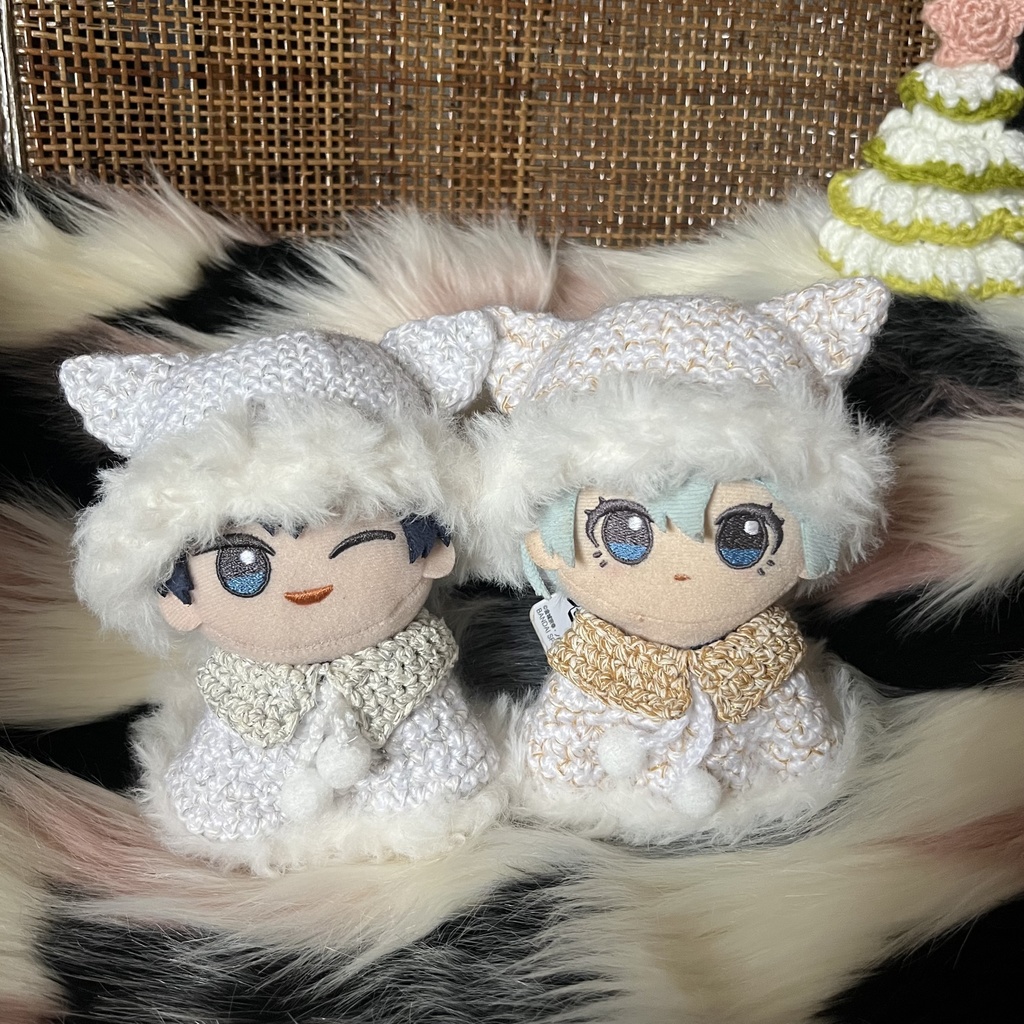 【ちびぐるみ用】冬の精❄︎ケモミミ/銀&金