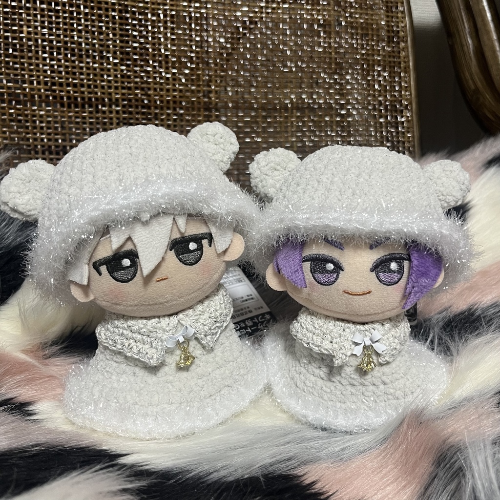 【ちびぐるみ用】しろくまポンチョ