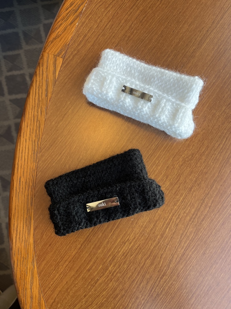 【ちびぐるみ用】猫耳風ニット帽子タグ付き