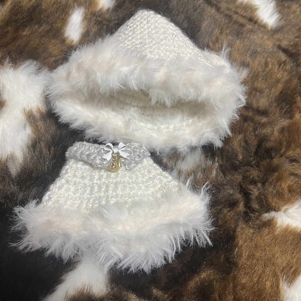 【ちびぐるみ用】白いサンタさんコーデ