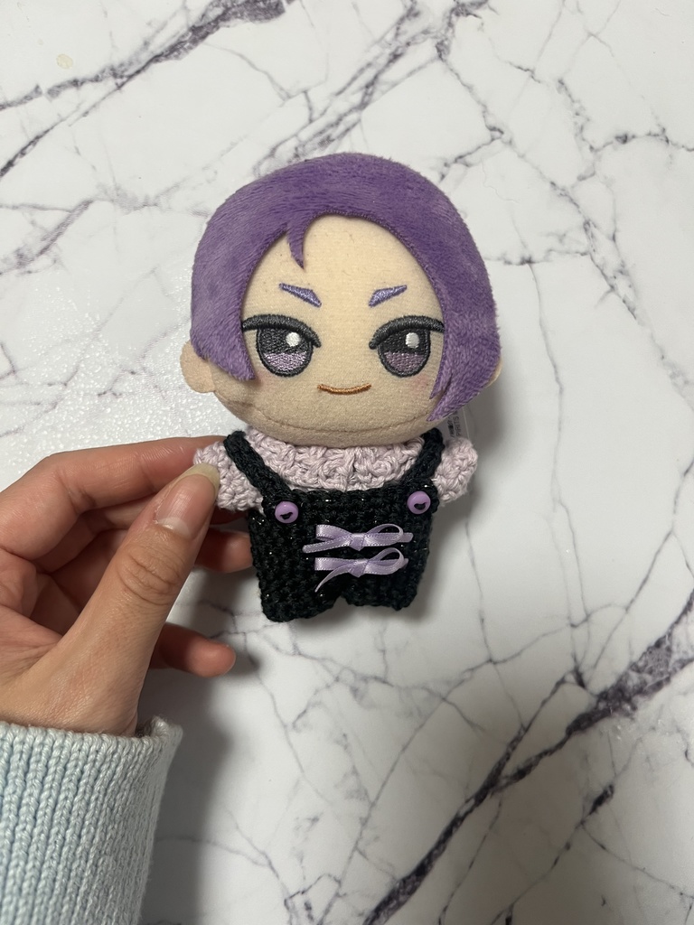 【ちびぐるみ用】紫×黒コーデ