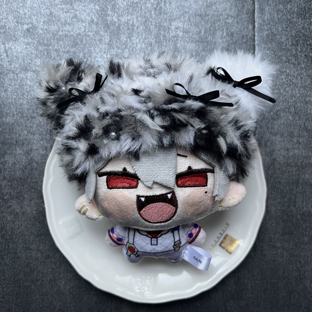 【ちびぐるみ用】モコモコ+リボン+パール帽子