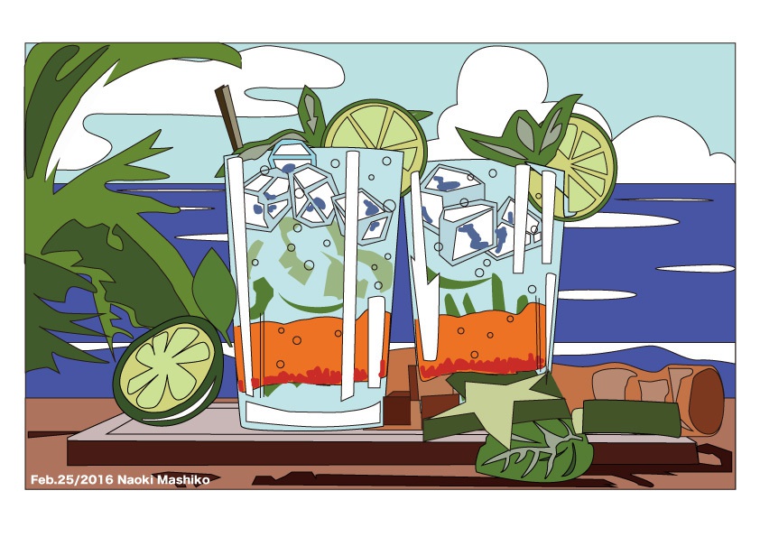 Resort Cocktail -- トートバッグM