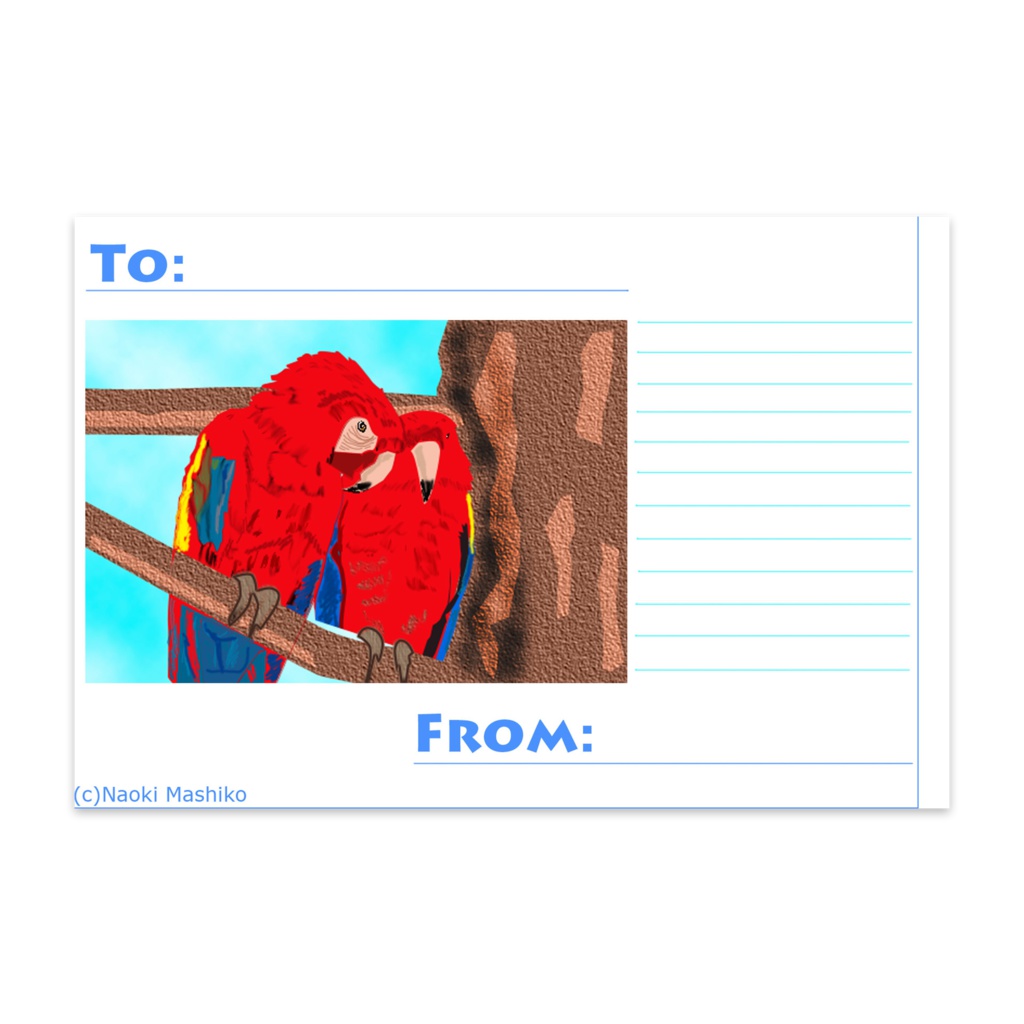 Parrotsポストカード