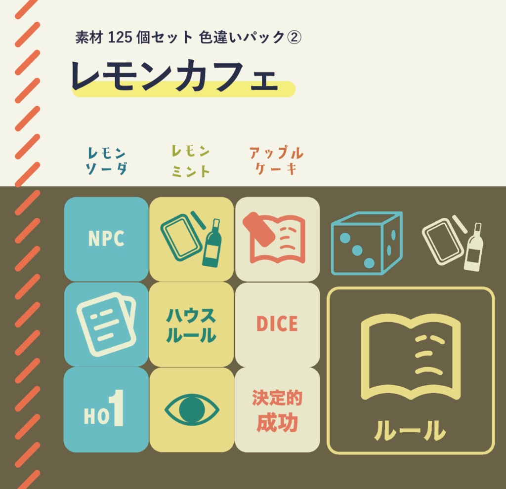 125種類ココフォリア用素材【有料/無料】