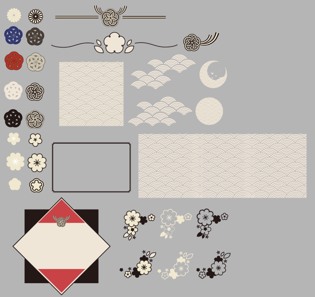 【 TRPG素材】和風素材おにぎりセット【ZIP付き】