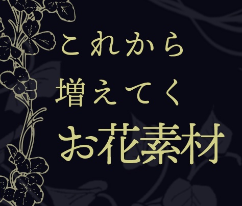 無料 有料 ココフォリア向け装飾素材 花 はちとじ工房 Booth