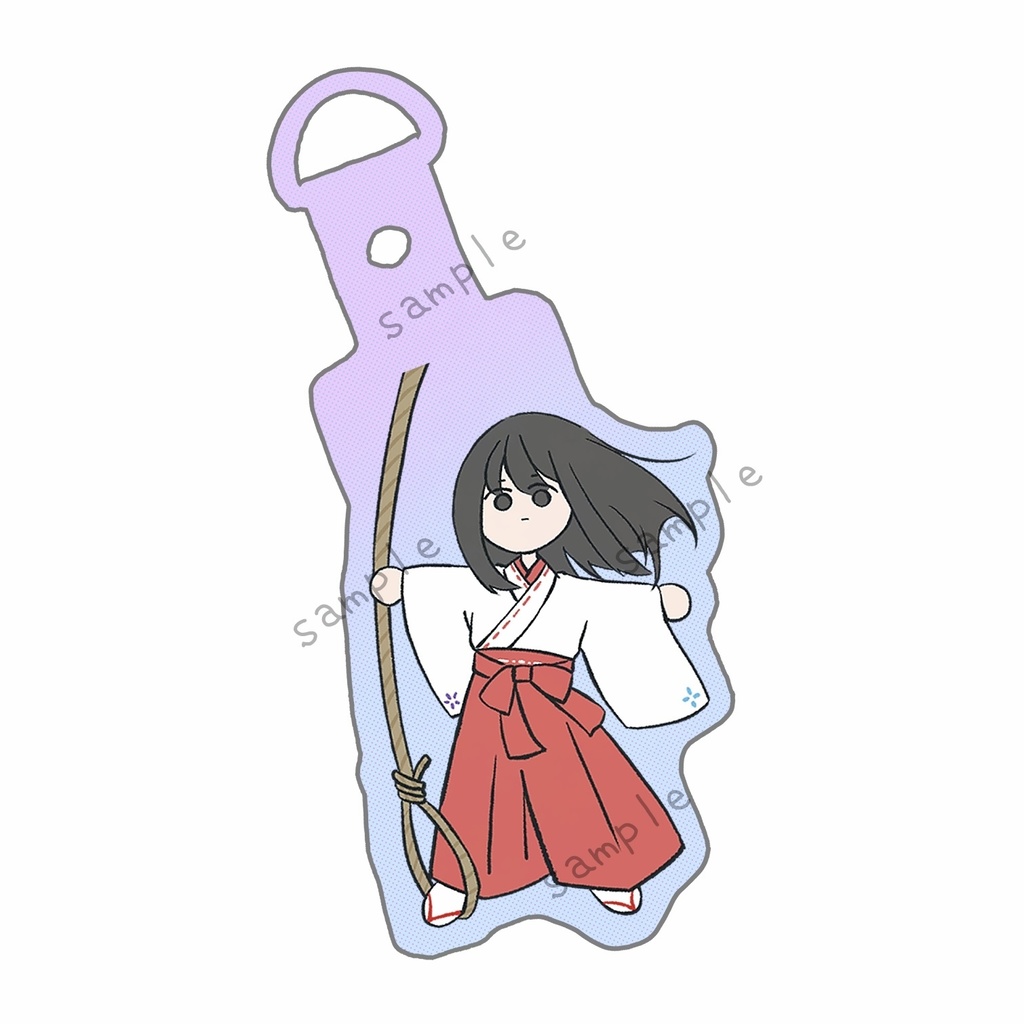 石長姫子のストラップホルダー(フォンタブ)