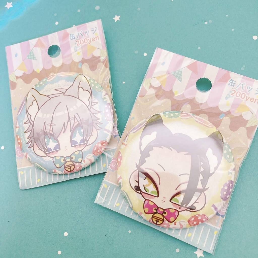 呪術廻戦_キャンディーねこちゃん缶バッジ