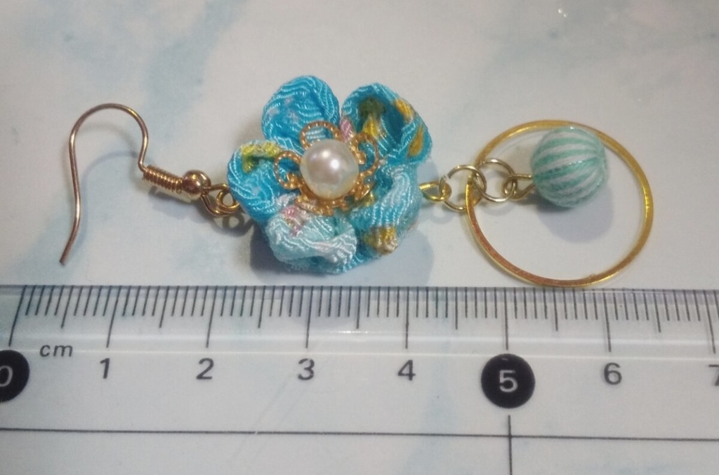 * fiore * *pale aqua* 【ピアス or イヤリング】