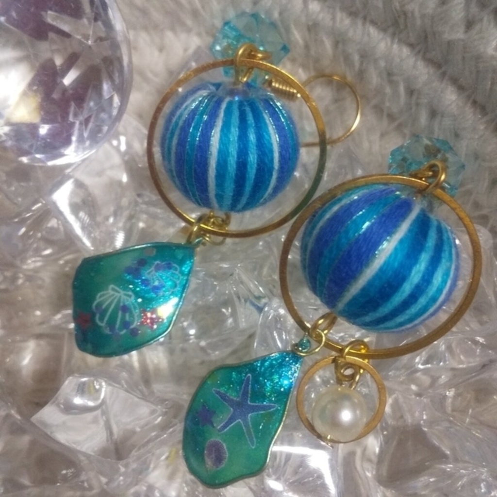 * ℘ 海の記憶 ℘ *【ピアス or イヤリング】