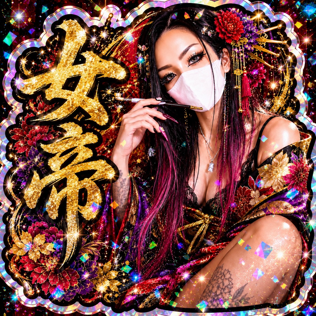 👑 女帝 ホログラムステッカー 👑
