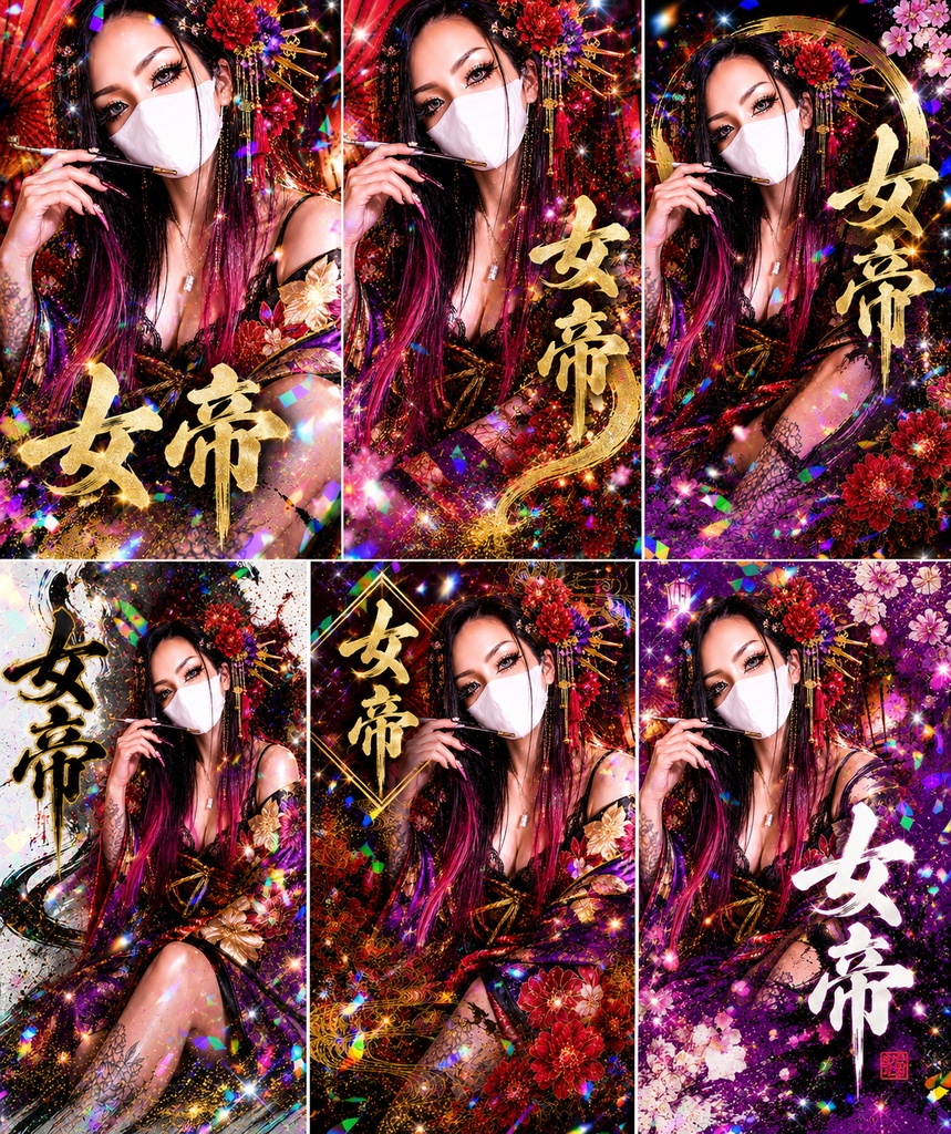 👑 女帝 ホログラムステッカー 👑