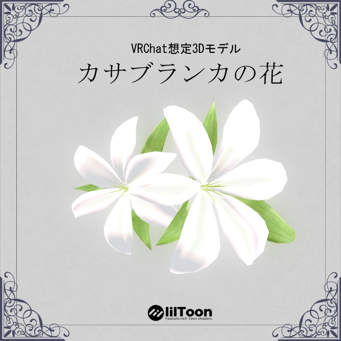 【3Dモデル】カサブランカの花