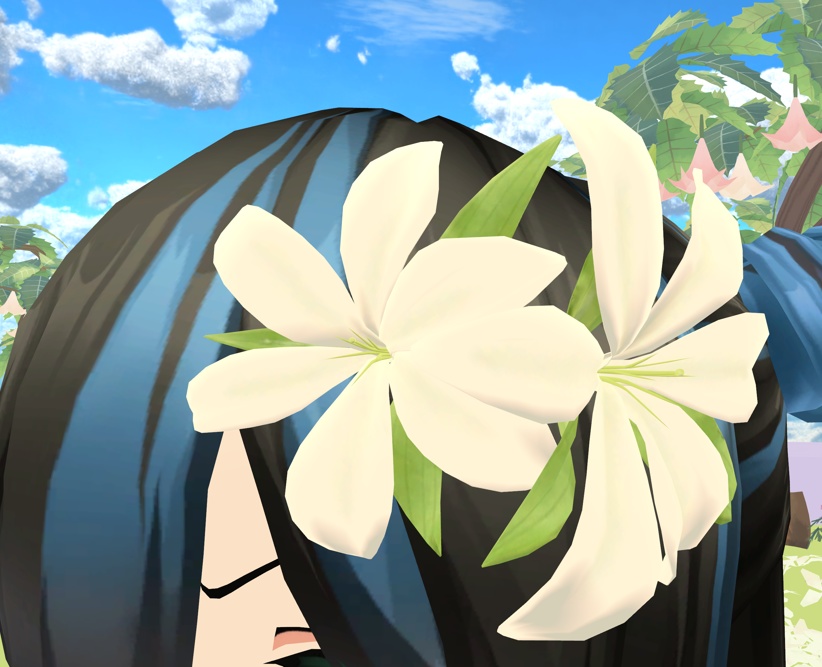 【3Dモデル】カサブランカの花