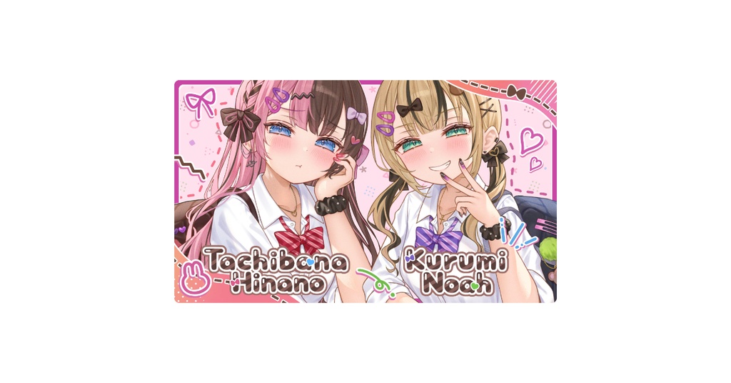 【VGGC10th】橘ひなの&胡桃のあver.　ラバーマット・マウスパッド