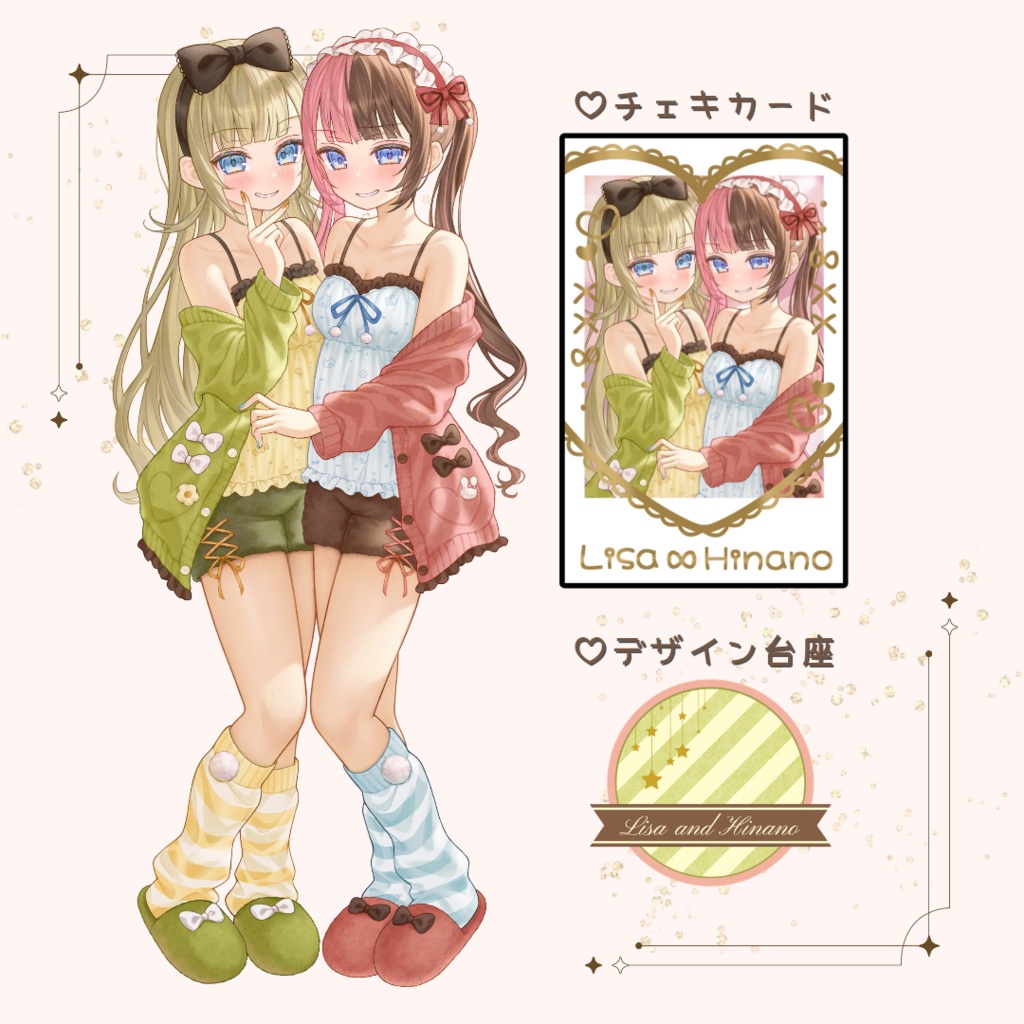 【VGGC11th】英リサ・橘ひなの大きめアクスタ&チェキスタセット