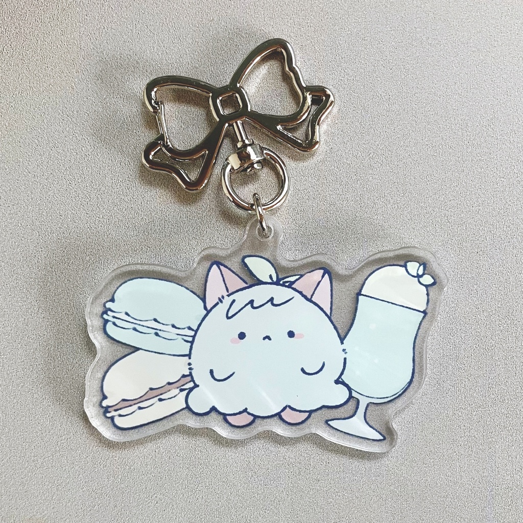 あまいふわふわ「はっぱ」アクリルキーホルダー