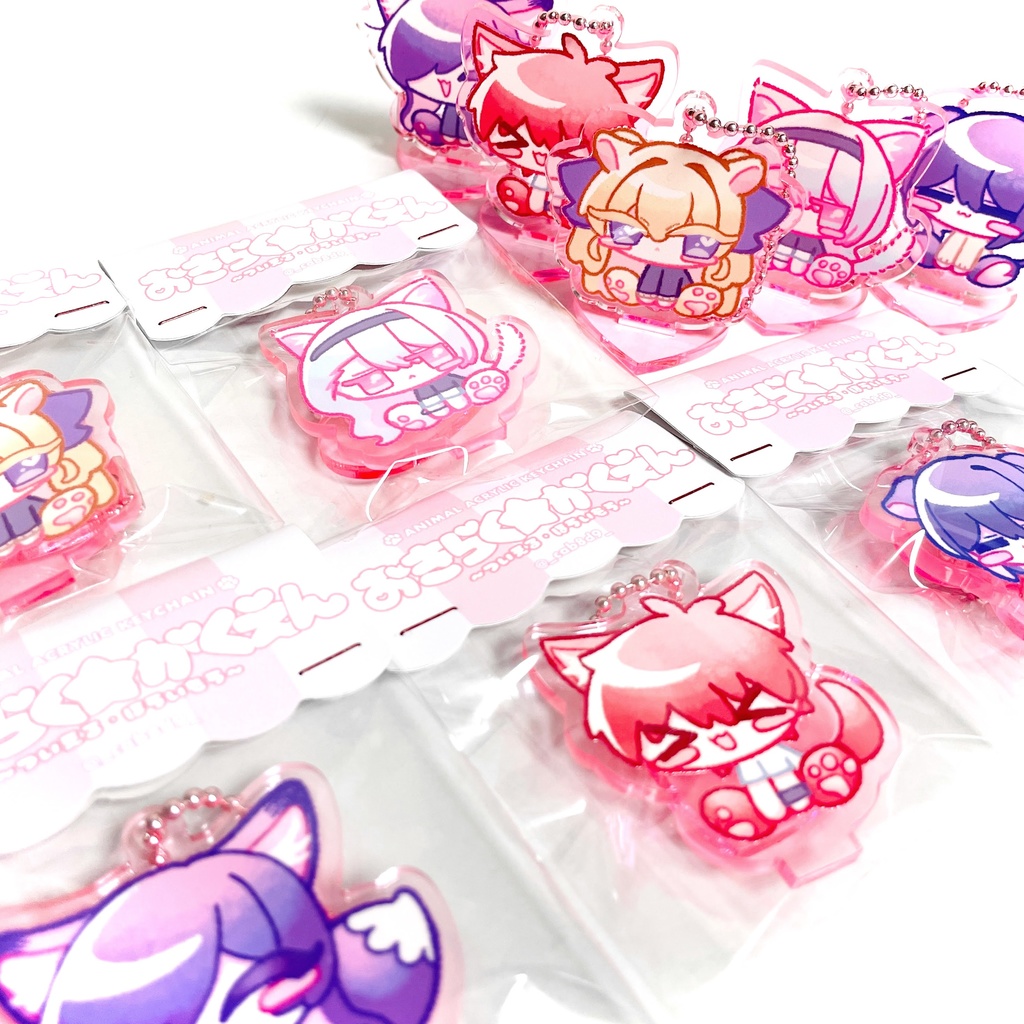 おきらく★がくえん〜あにまるアクリルキーホルダー〜