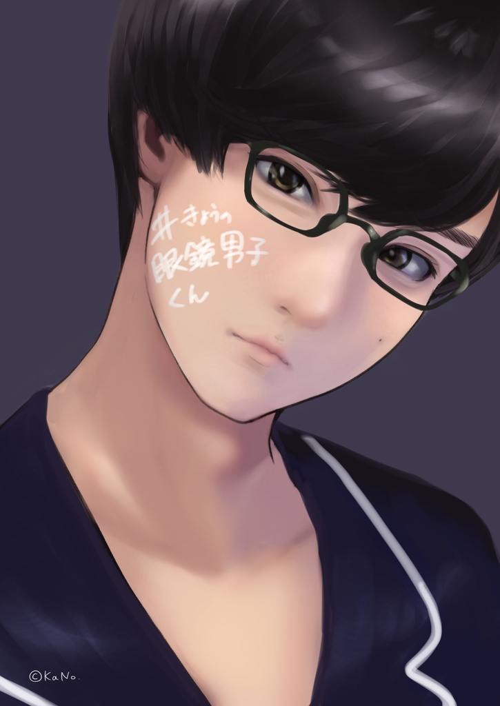 #きょうの眼鏡男子くん【ロングTシャツ】