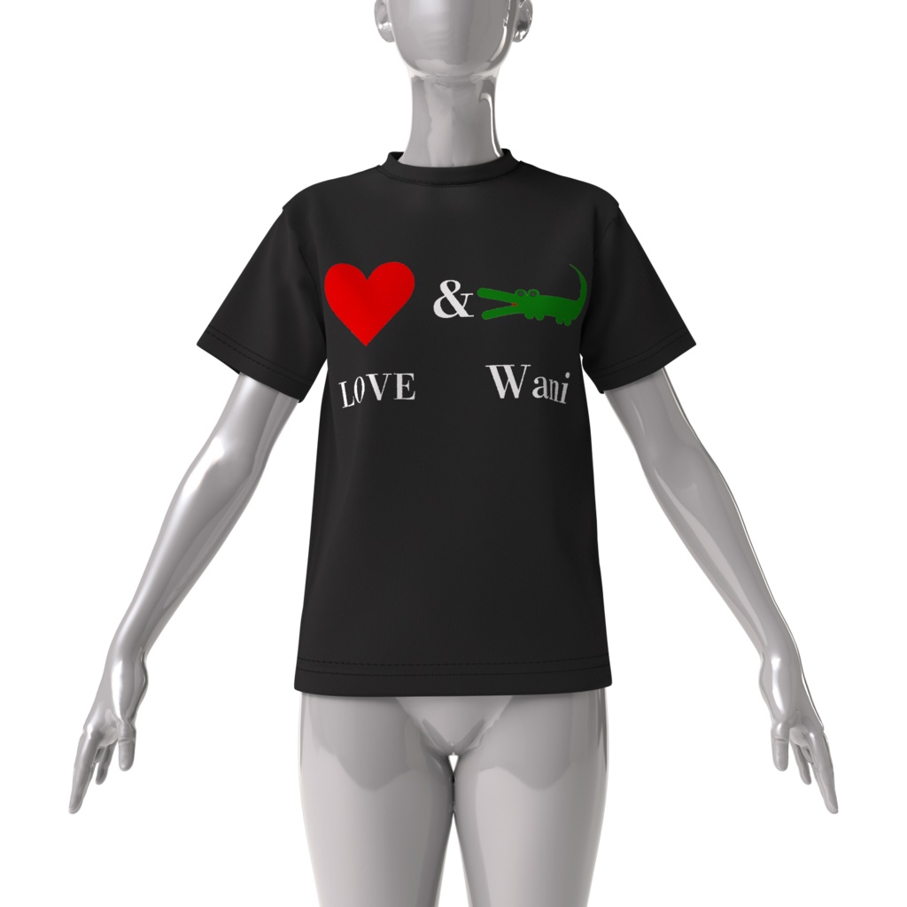 LOVE&Wani Tシャツ