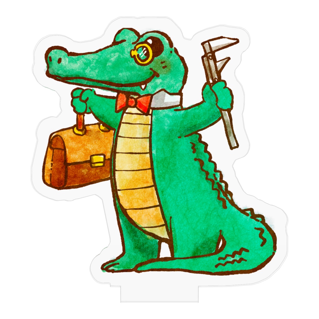 ファンシーワニ尾アクリルスタンド