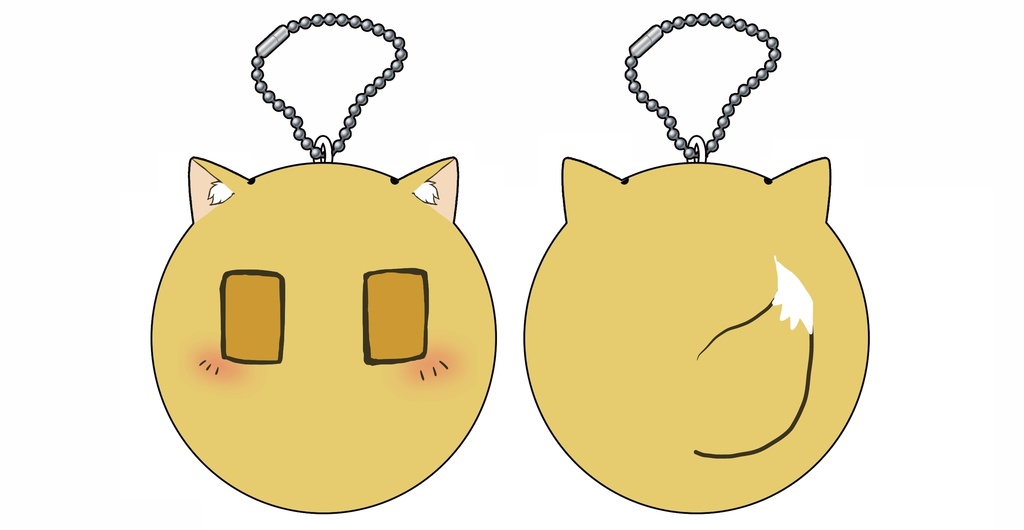 【おもちクッション】シンドイキツネ概念クッション【キーホルダー】