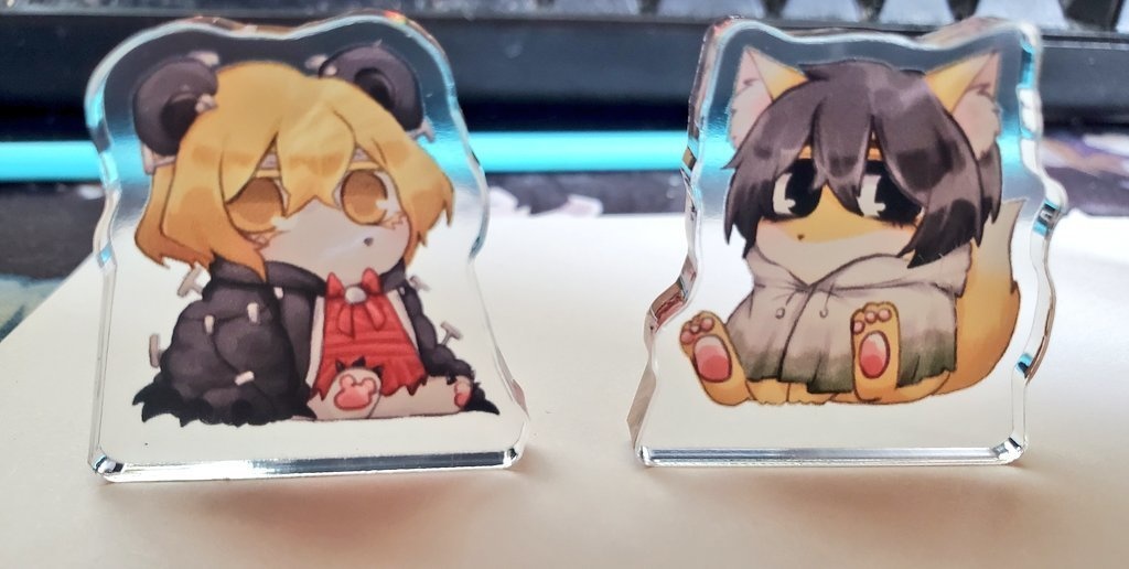 【アクリルスタンド】呪いの釘こぐまシンクレア・狐雨おきつねイサン【ミニアクリル】