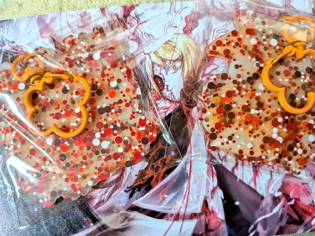 【アクリルキーホルダー】汚血泣涙 シンクレア・三千大世界 イサン【バブルドット・レッドアクリル】