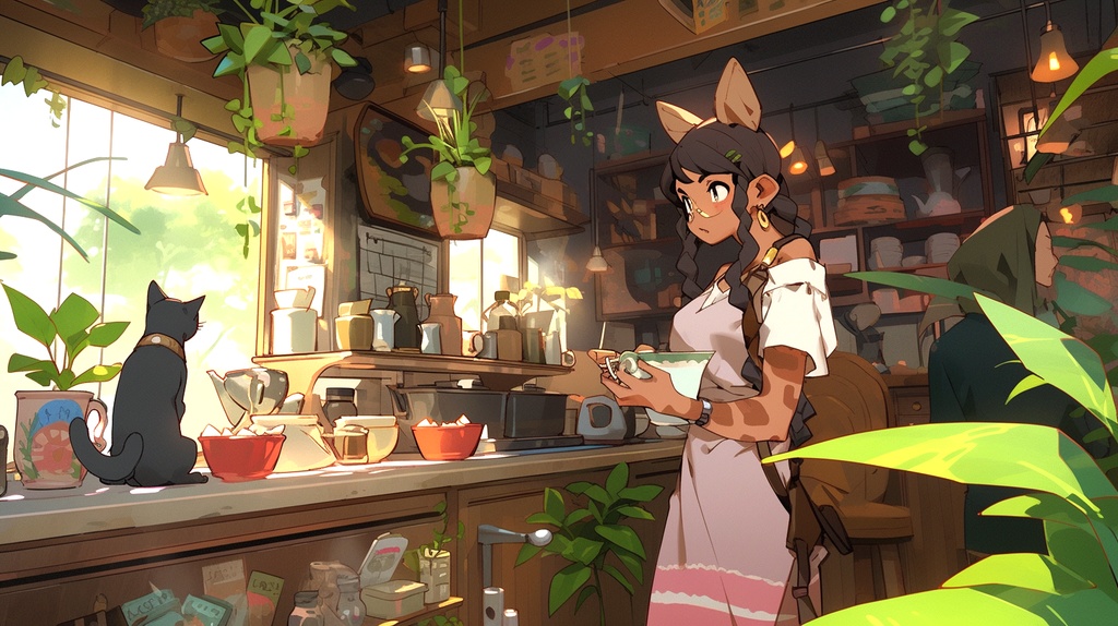 【フリーBGM】変わった看板娘のいるカフェ【変拍子・民族系】