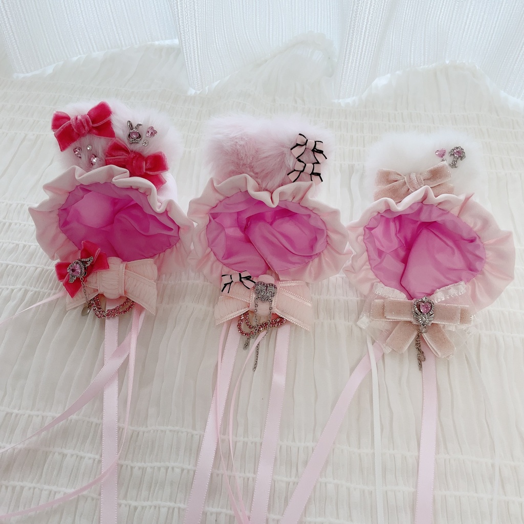 10cmぬい向けボンネット&リボンセット
