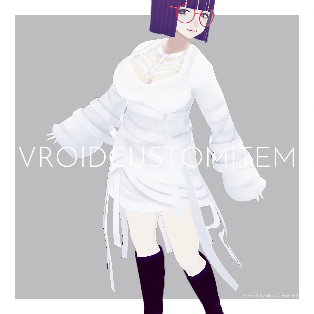 【VRoid衣装】ミイラ風トップス