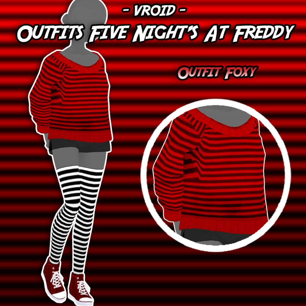 【VRoid】Outfit Five Night's At Freddy's