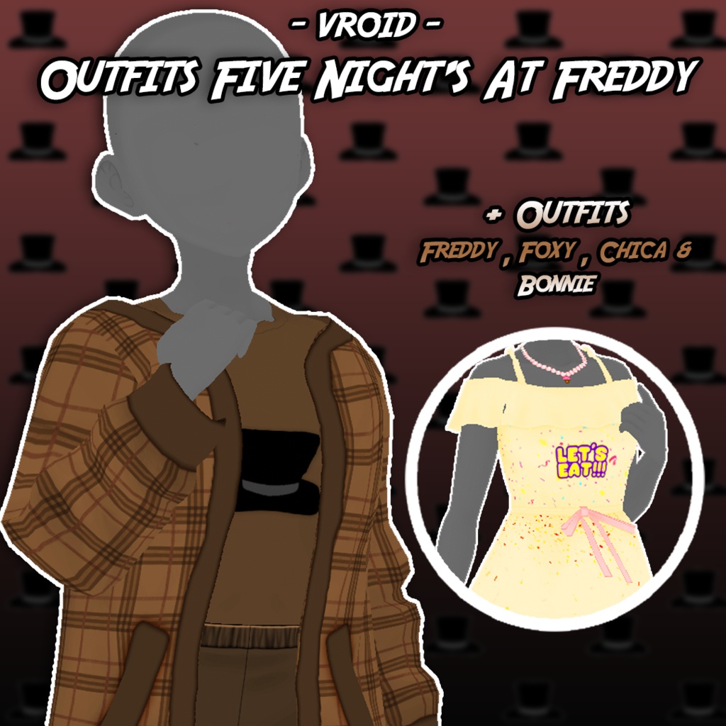【VRoid】Outfit Five Night's At Freddy's