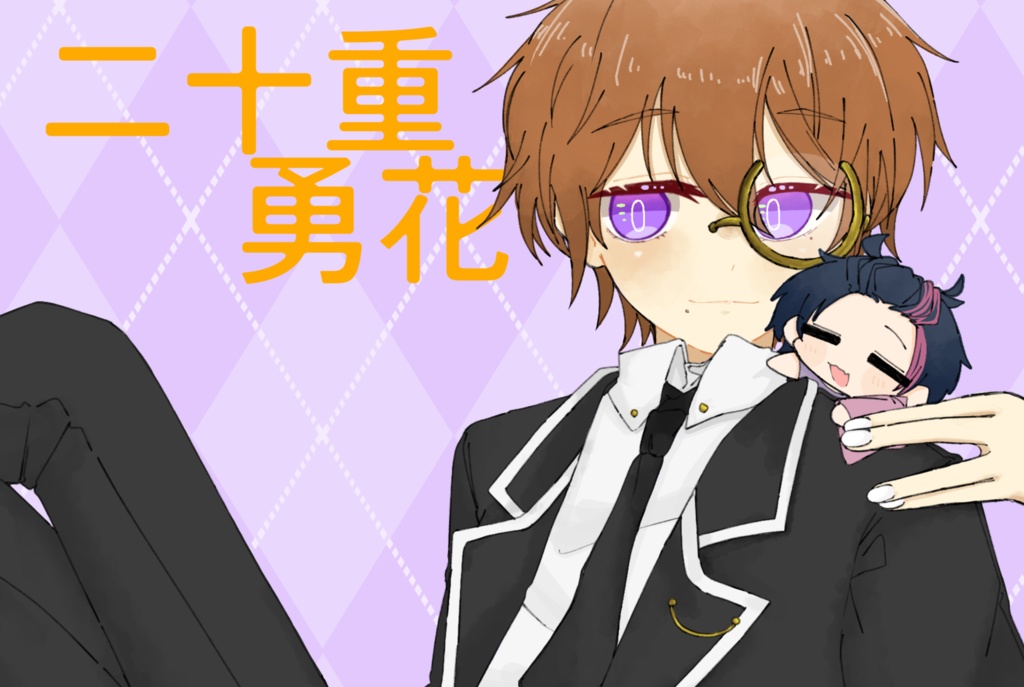 皐勇冬知レクタンギュラー缶バッジ