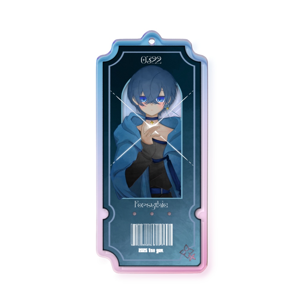 チケット風アクキー ver.にごいちご