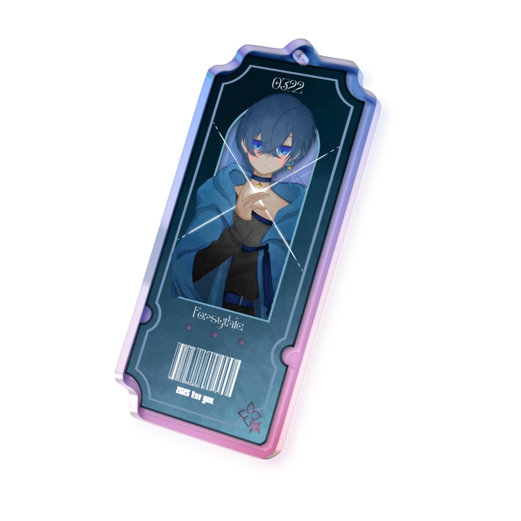 チケット風アクキー ver.にごいちご