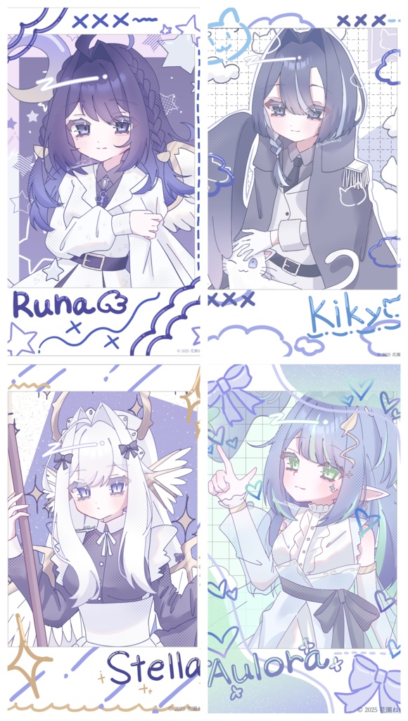 チェキ風カード 全4種類