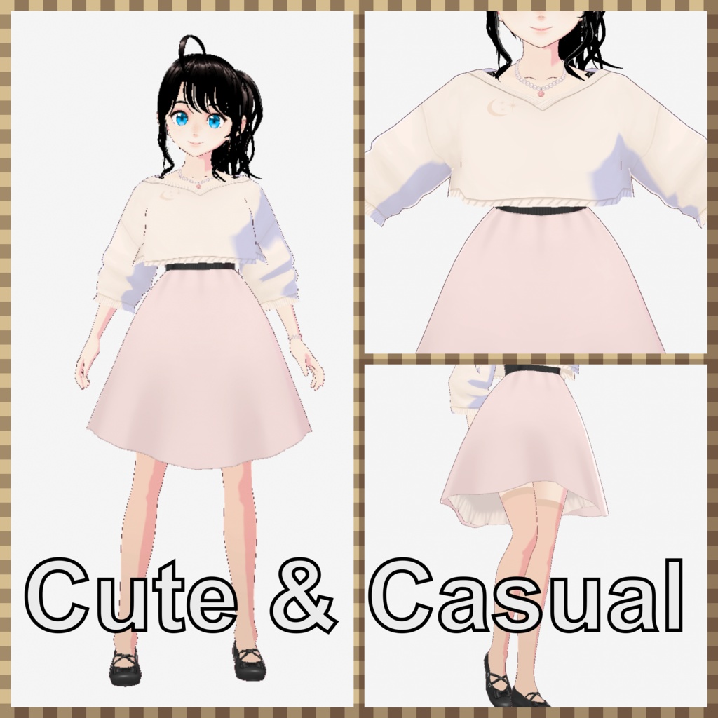 Cute & Casual Outfit (VRoid)