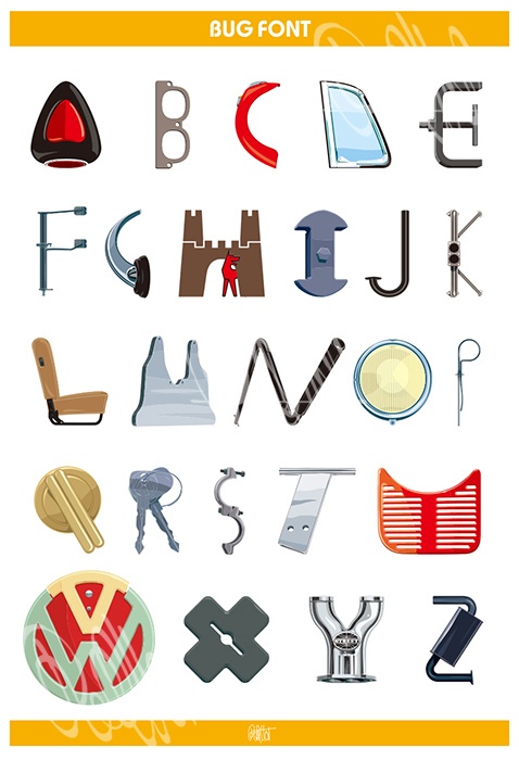 Bug Font (A3ポスター)