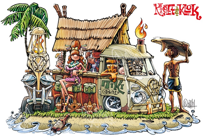 Tiki Bar Bus (A3ポスター)