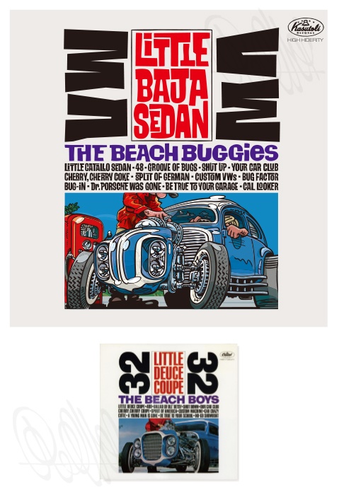 Little Baja Sedan / The Beach Buggies (A3ポスター)