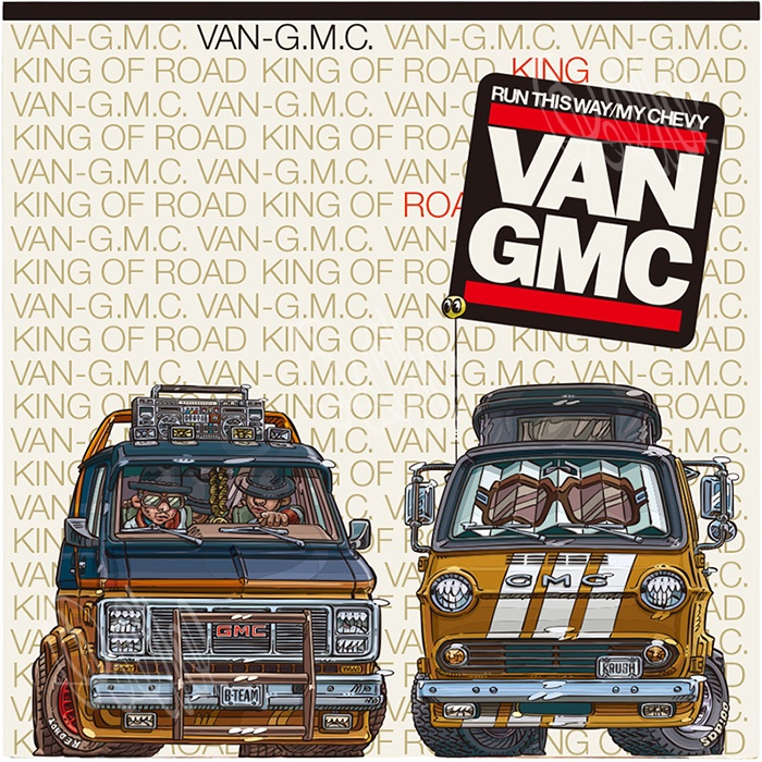 Run This Way / My Chevy (King of Road) - VAN GMC (A3ポスター)