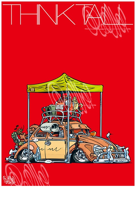 Think Tall Tent Bug (A3ポスター)
