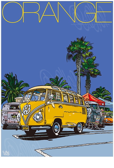 VW Classic Bus (A3ポスター)