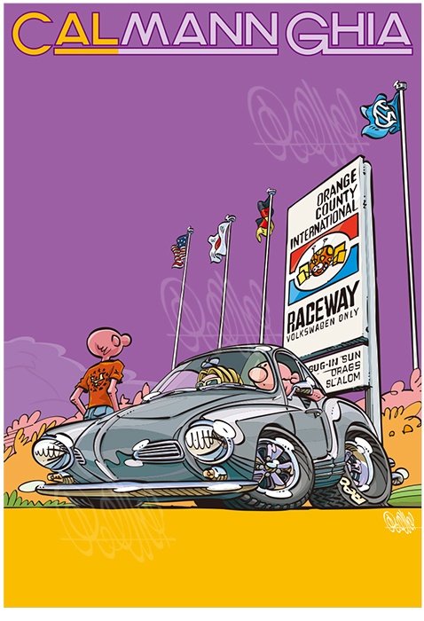 Karmann Ghia OCIR (A3ポスター)