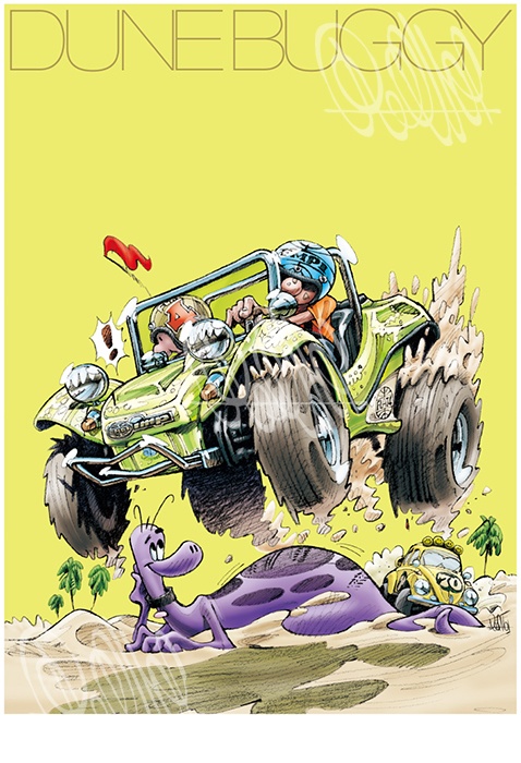 EMPI imp Dune Buggy (A3ポスター)