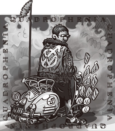 VW Vespa (A3ポスター)