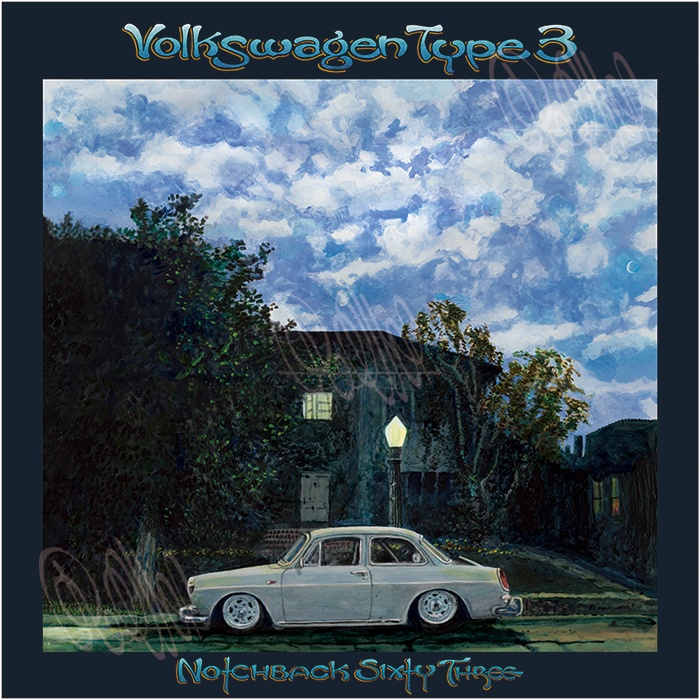 Late For The Notchback - Volkswagen Type Three (A3ポスター)