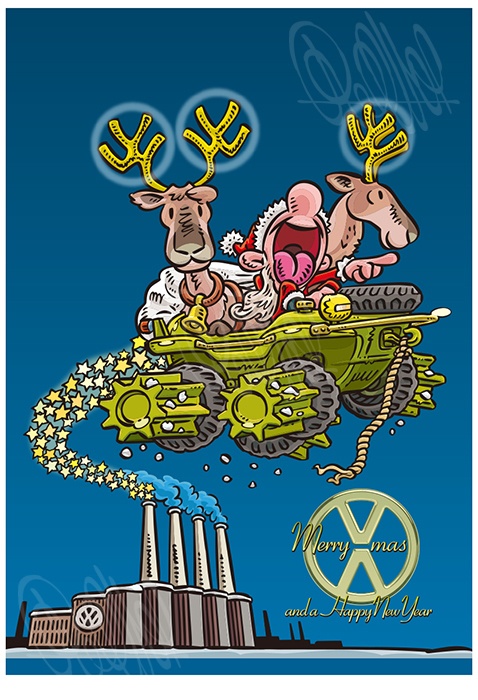 Xmas Schwimmwagen (A3ポスター)